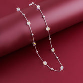 Eri Silvers  Daily Ware Cube Crystal Chain Necklace